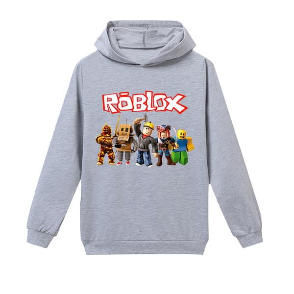 Roblox hettegenser for barn yttertøy genser grå 160cm