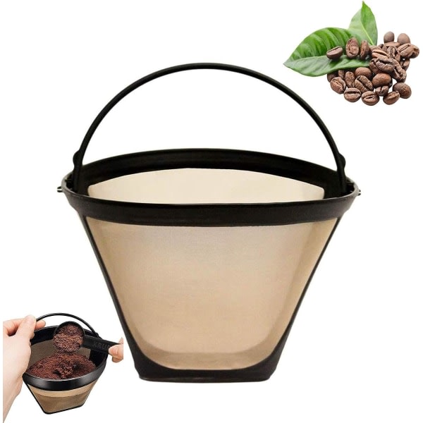 Universalt permanent kaffefilter Vaskbart og gjenbrukbart Kaffenettingskurv til husholdningsbruk Kopp Profesjon Kaffetilbehør