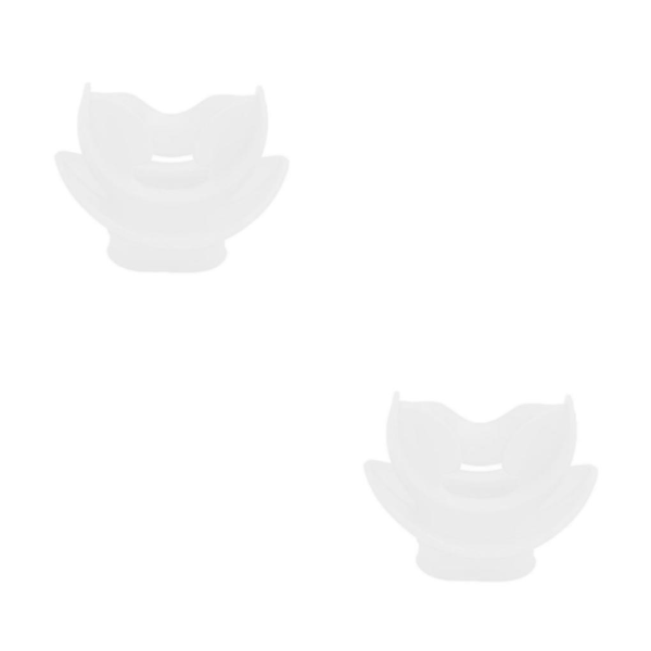 1/2/3/5 Sukellussuuttimen ja snorkkeliletkun suukappale valkoinen 5,1x5cm 2 sarjaa White 5.1x5cm 2Set