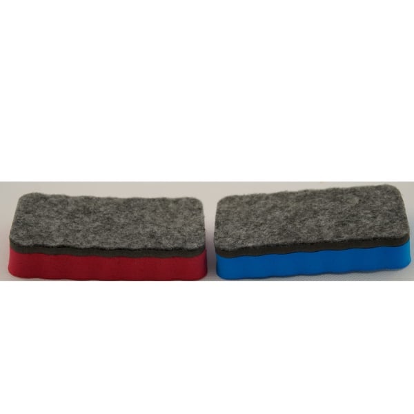 2 stk. whiteboard-viskelæder, magnetisk tør viskelæder, assorteret, tør viskelæder til whiteboard, magnetisk whiteboard-viskelæder, tør viskelæder (2 stk.)