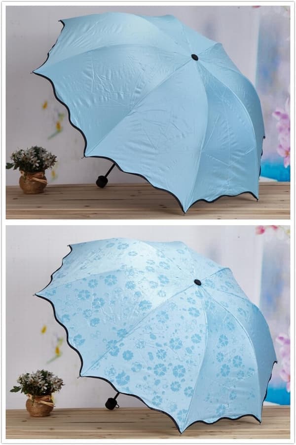 Dameparasol UV-beskyttelse til kvinder Letvægts Anti-UV-paraplyer til sommer solbeskyttelse Mintgrøn Mint Green