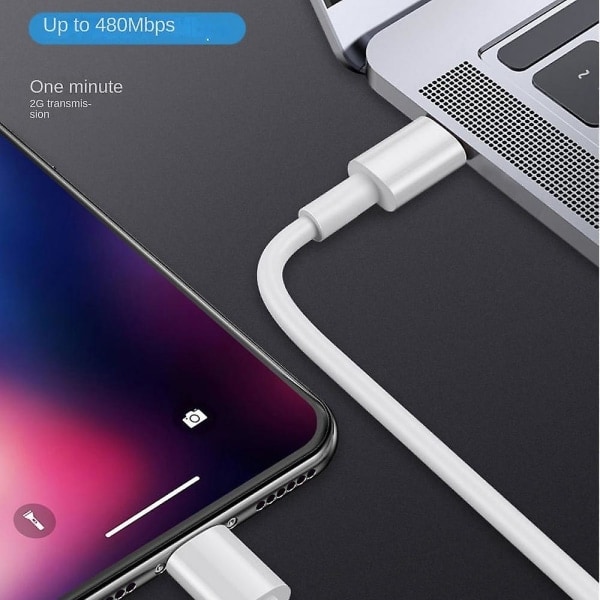 Laddningskabel för iPhone 14/13/12/11/pro - Extra lång Lightning-laddningskabel med 2-pack, förstärkta stresspunkter för utomhusäventyr (3ft)