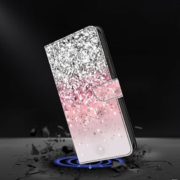 Kompatibel med iPhone 17 Fodral Magnetisk Stängning 3D Mönster Läder Plånbok Telefonfodral-lingling Multicolor Gradient