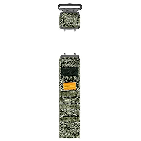 Rem til Huami Amazfit T-Rex 3 Nylon Urrem med Spænde - Hærgrøn Multicolor Army Green