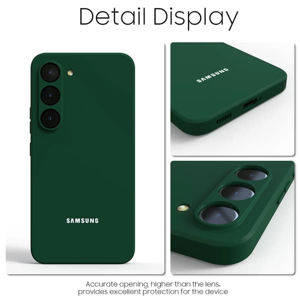 Blødt silikonecover til Samsung Galaxy S24 S23 S22 S21 S10 FE Ultra A55 A54 A35 A34 A16 - Sort[JUN] Til S20FE Sort For S20FE Black