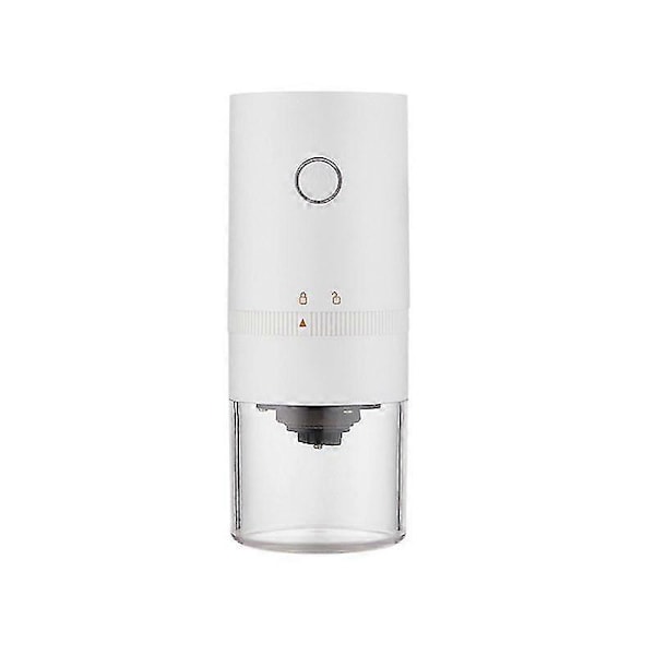 Elektrisk Burr Kvarn Portabel Automatisk Kaffekvarn Konisk Burr Kvarn White