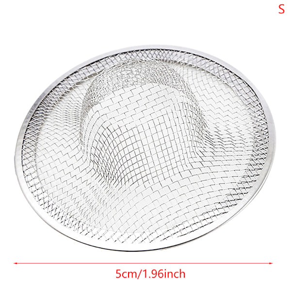 2 st Rostfritt Stål Badrumsavlopp Filter Dusch Hårfångare Silver 5CM 5CM