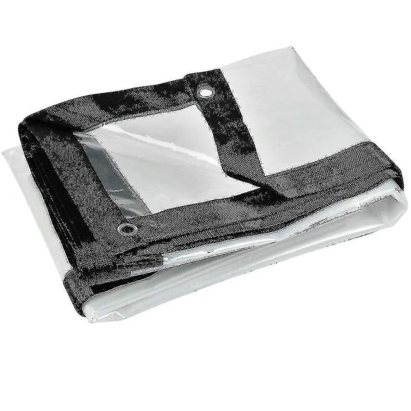 2m x 2m Presenning Vandtæt Heavy Duty - Transparent Presenning