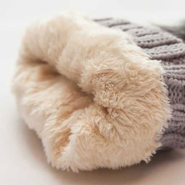 Vinterstickad halsduk mössa set tjocka varma Skullies Beanies mössor F A3 one size A3