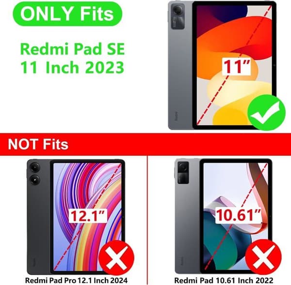 Fodral för Xiaomi Redmi Pad SE, Tablet-skydd för Redmi Pad SE 11 tum 2023, Graffiti