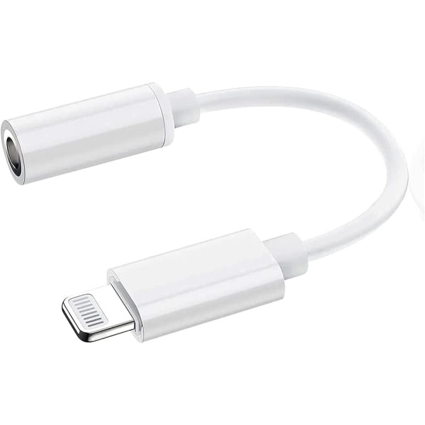 Lightning 3.5 mm:n kuulokeliitäntäsovitin, sovitin iPhone-kuulokkeille, tukee iPhone 14 13 12 11 XR XS Max X 8 7 6 kaikkia iOS-laitteita