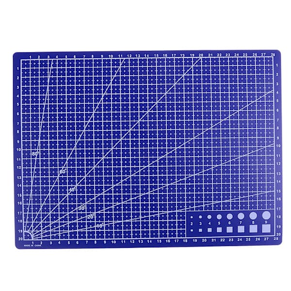 kontorpapir ting matteplate A4 størrelse blokk modell hobby design Blå onesize Blue