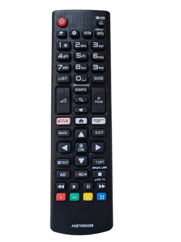 Fjernkontroll til LG TV AKB75095308 svart Svart