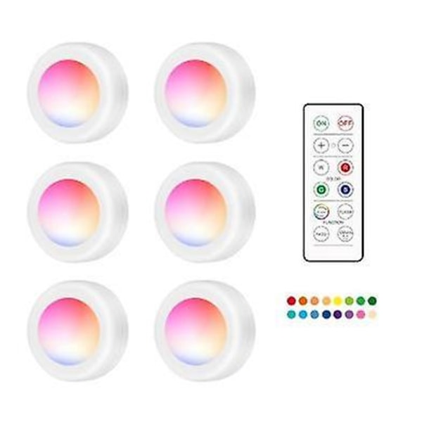 6-pack LED-spotlights med fjärrkontroller - Bäst i test