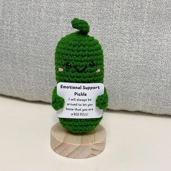 Håndlaget emosjonell støtte syltet agurk gave A4 onesie