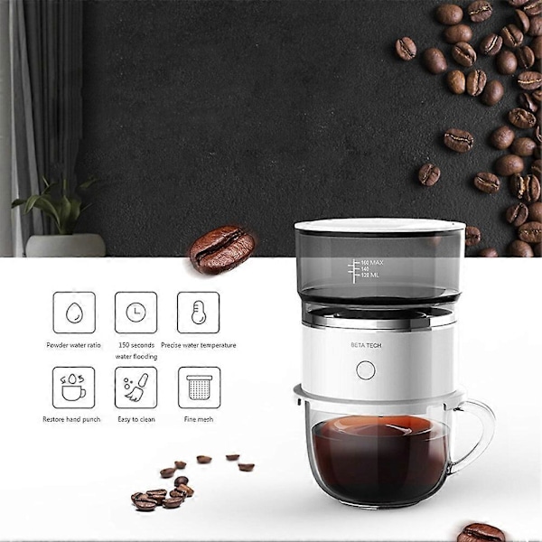 Mini Portabel Elektrisk Kaffebönor Burr Kvarn Automatisk Kaffekvarnmaskin för Resor Utomhus