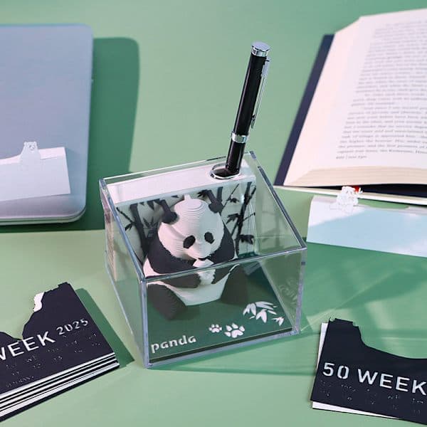 Time Piece Kalender 2026 Skrivbordskalender 3D Riv-av Kalender Pa A