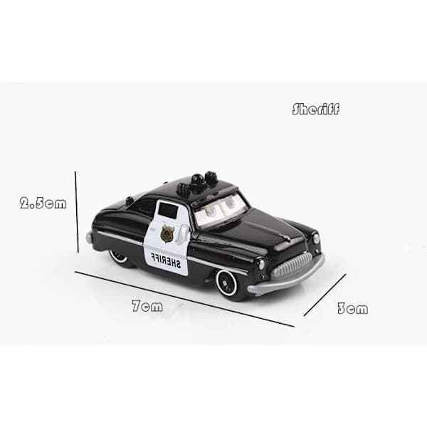 7 st bilar 2 Blixten McQueen Racerbil & Mack Truck Set presenter-WELLNGS