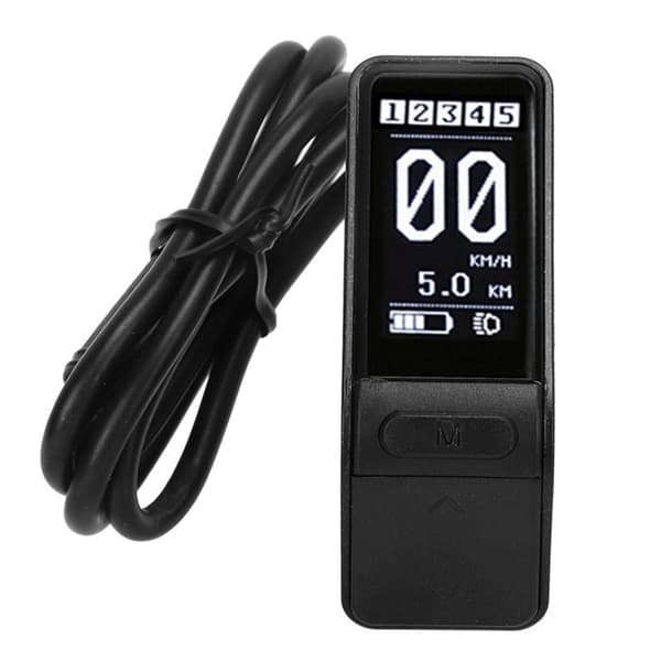 SW102 Vandtæt LCD-display til elcykel, kontrolpanel til Bafang BBS01, BBS02 og BBSHD centermotor