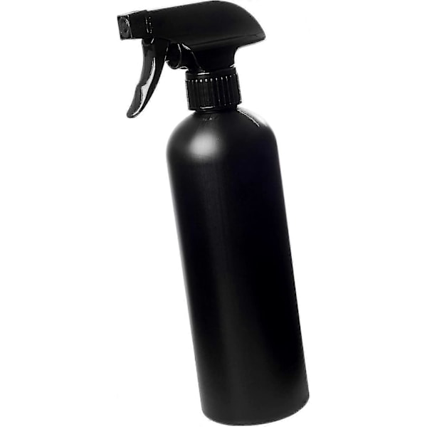 Vattensprayflaskor för hår, trädgårdsskötsel eller strykning, svart plast 500 ml, fin dimma för växter