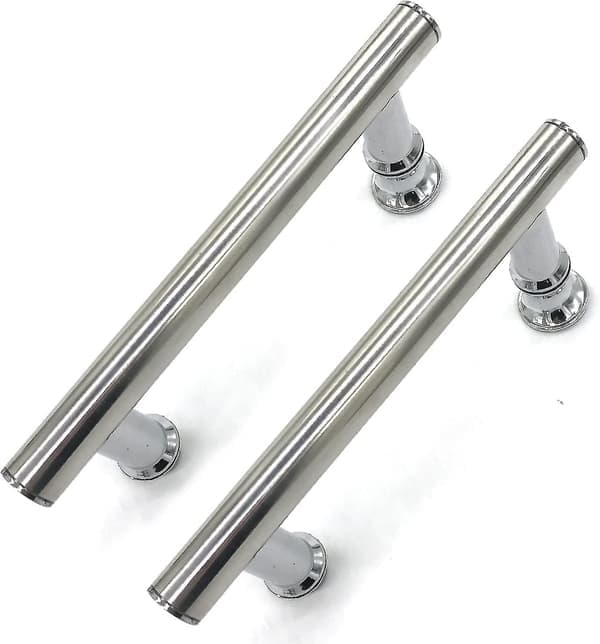 2 stk 145 mm (14,5 cm) krom ABS dusjdørhåndtak, hull til hull