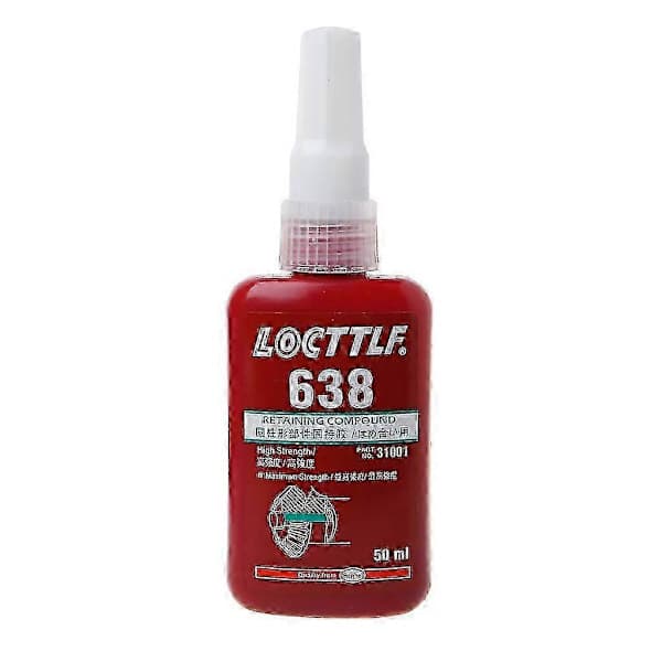 638 Klæbemiddel - 50 ml Højstyrke Gevindlås til Lejer og Flanger Bx6