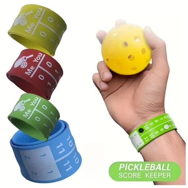 4 stk. Pickleball Score Counter Armbånd Quick-Score Playback Des 4 stk.