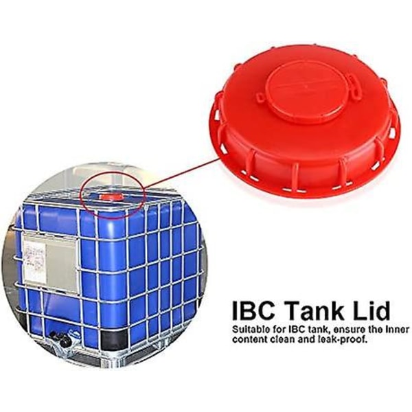 Ibc Tanklokk, Ibc Tote Lokkhette For flytende vanntank, Plast Rød 163mm