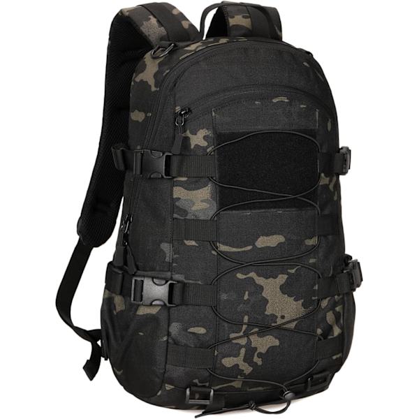 Vaellusreppu, pieni sotilasreppu retkeilyyn, työmatkoille, miehille, naisille, urheiluun, vaellukselle, metsästykseen, moottoripyöräilyyn Camouflage