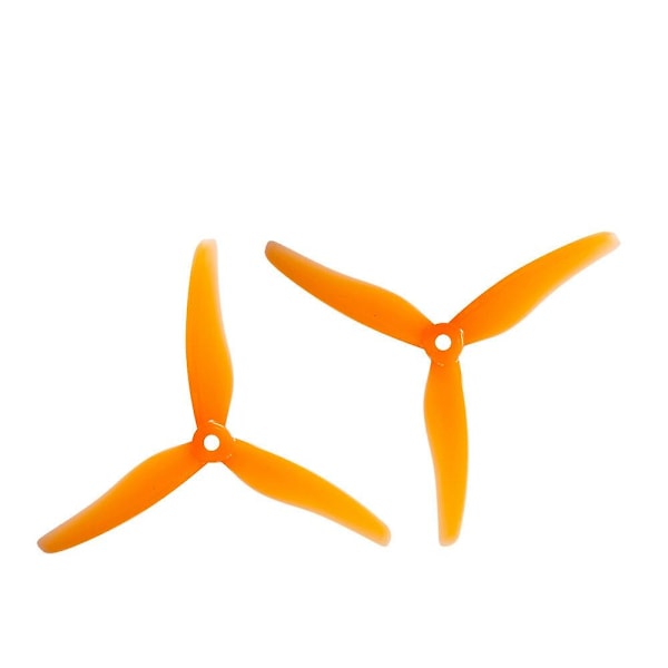 2 Par / 10 Par Gemfan Hurricane 51433 5.1x4.3 5143 5.1 Tum 3-Bladig Freestyle Propeller M5 Hål Orange 2 pairs