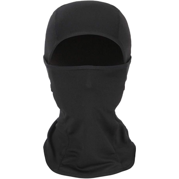 Nopeasti kuivuva pyöräilytuulenpitävä kasvohuivi aurinkosuojakamo Balaclava Black