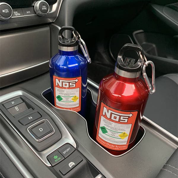Bil isoleringskop NOS nitrogen cylinder vakuum rustfrit stål Blå 500ml Blue