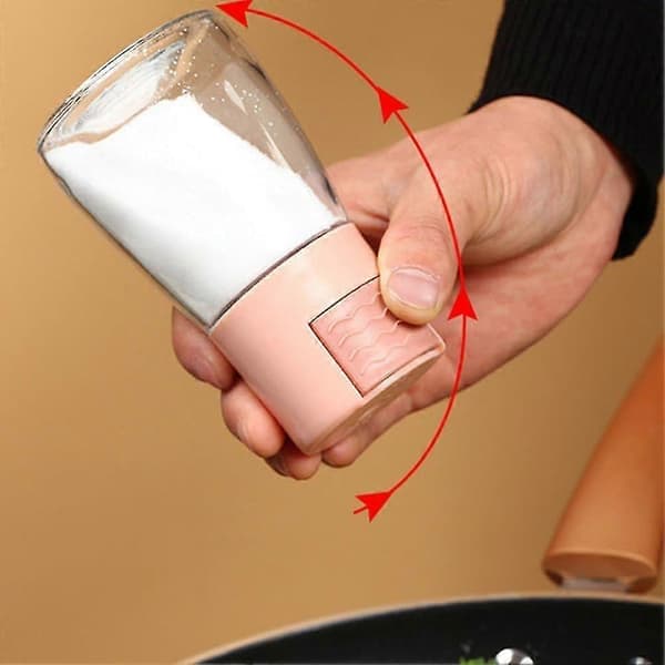 Konisk kryddflaska för kök, kryddflaska med tryckdosering, salt- och pepparströare exakt kvantitativ, kryddispenser 4 st 4Pcs