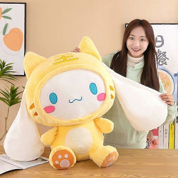 GaiBoSi Ny Sanrio Färgglad Cinnamoroll Docka Plyschleksak Ny Transformationsdocka Stor Prydnadskudde Magisk Babydocka Julklappar