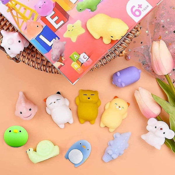 Leksaker Billiga   Fidget Toys Pack För Flickor Kawaii Söta Mjuka Squeeze Random Styles