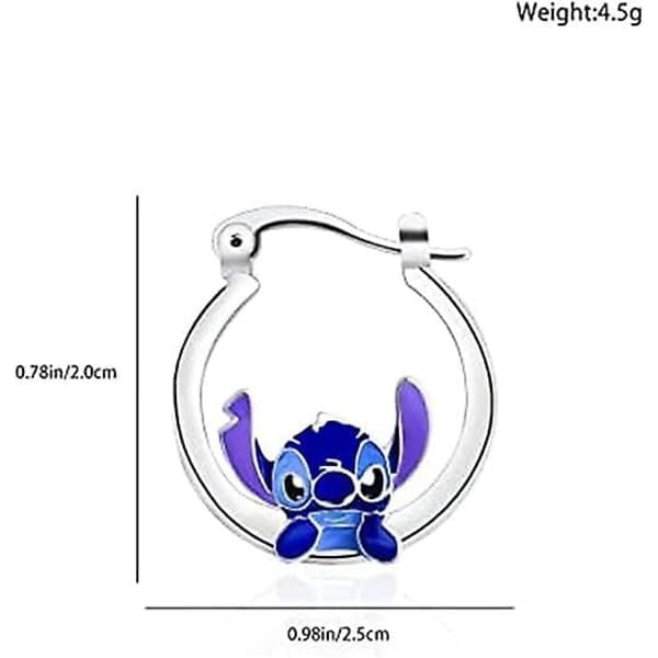 Anime Tegneserie Stich Øreringe Gaver Til Kvinde Pige