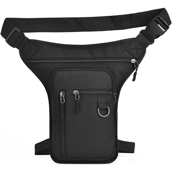 Benficka, Drop Leg Bag, Vandring Multi-Pocket Midjeväska, Lårväska Utomhus Midjeväska Black