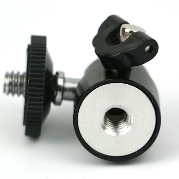2 stk Mini 1/4\" 360 Roterbart Kulehode med Skrue Stativ DSLR Kulehode Svart 2 stk 2pcs