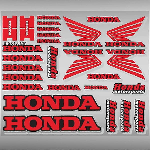 Dekaler för Honda Motorcykel Tank Logo Kit