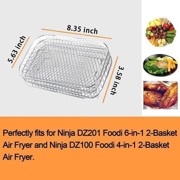 Airfryer-rist til Dual Airfryer | Airfryer-dehydratorstativ med dobbeltkurv – Multirist