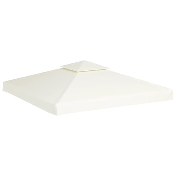 vidaXL Pavillontag 310 g/m² 3 x 3 m cremefarvet