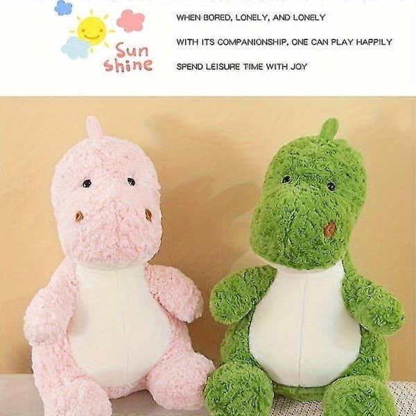 Tøjdyr Dinosaur Siddende, Julegave, Søde Tøjdyr, Dinosaurdukker pink