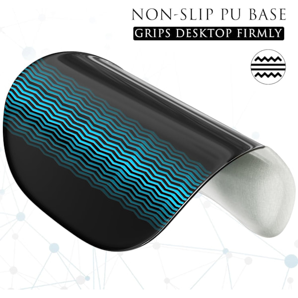 Ergonomisk musematte med håndleddsstøtte i minneskum, komfortabel datamaskinmusematte for bærbar PC, smertelindrende håndleddsstøtte fjærpil Feather Arrow
