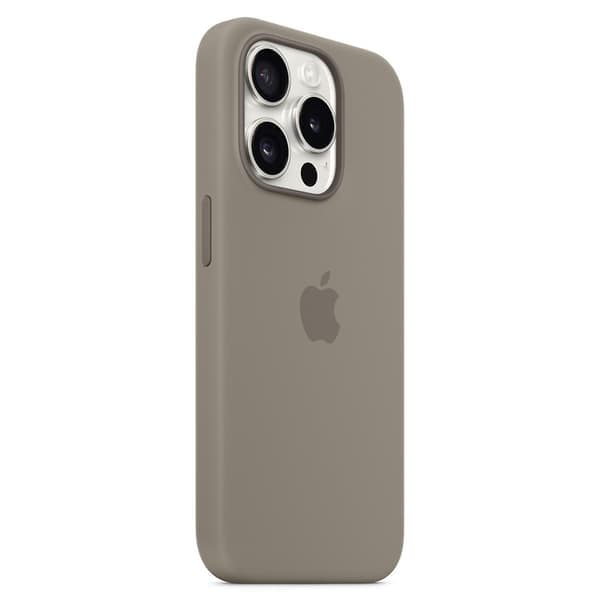 Kompatibel med iPhone 15 Pro Max Skal Silikon Magnetiskt Mobilskal MagSafe Kompatibel Grå iPhone 15 Pro Max Grey