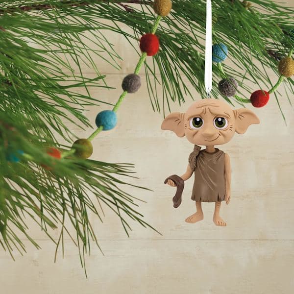 Harry Potter Dobby the Elf julgransprydnad, Harry Potter dekoration, Jul hängande prydnad, Julklappar