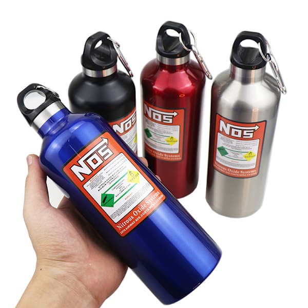 Bil isoleringskop NOS nitrogen cylinder vakuum rustfrit stål Blå 500ml Blue