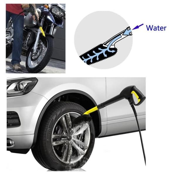 Biltvättborste däckrengöringsverktyg för Karcher K2 K3 K4 K5 K6 K7 högtryckstvätt