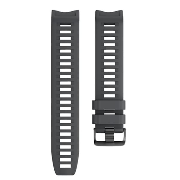 Silikonrem for Garmin Instinct/Esports/Tide/Solar Grå Grey