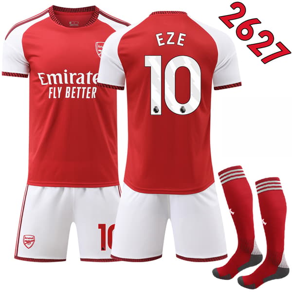 2026-2027 Arsenalin kotipaita lapsille sukilla, nro 10 Eberechi Eze 24 24 No.10 Eze