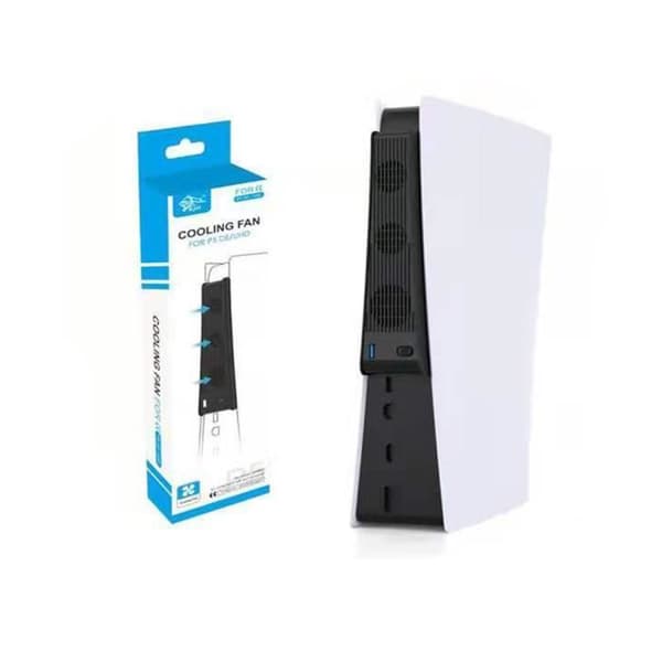 Kylfläkt kompatibel med PS5 DE/UHD - Extern USB 3.0 temperaturkylfläkt